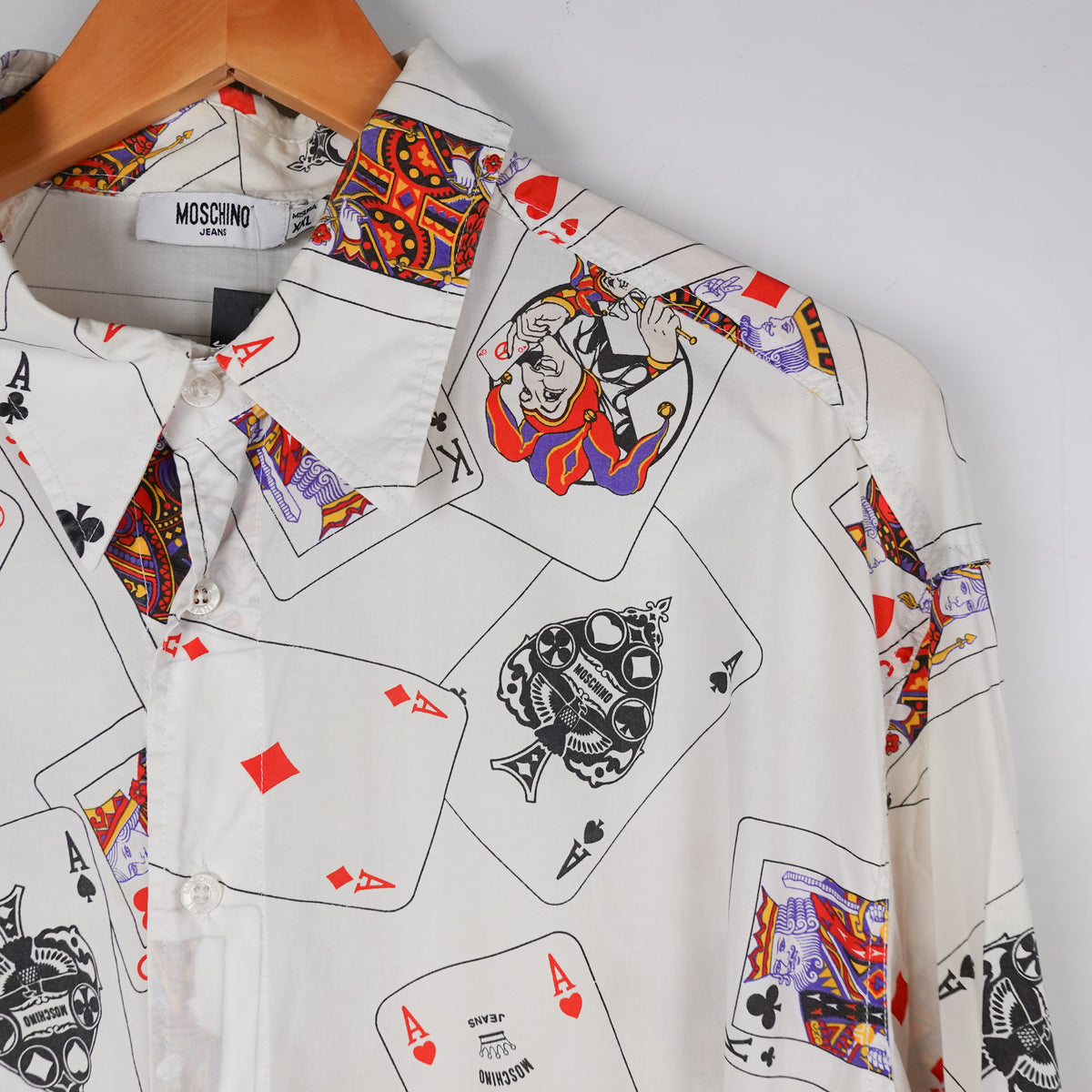 Moschino Card Button up - Size XXL