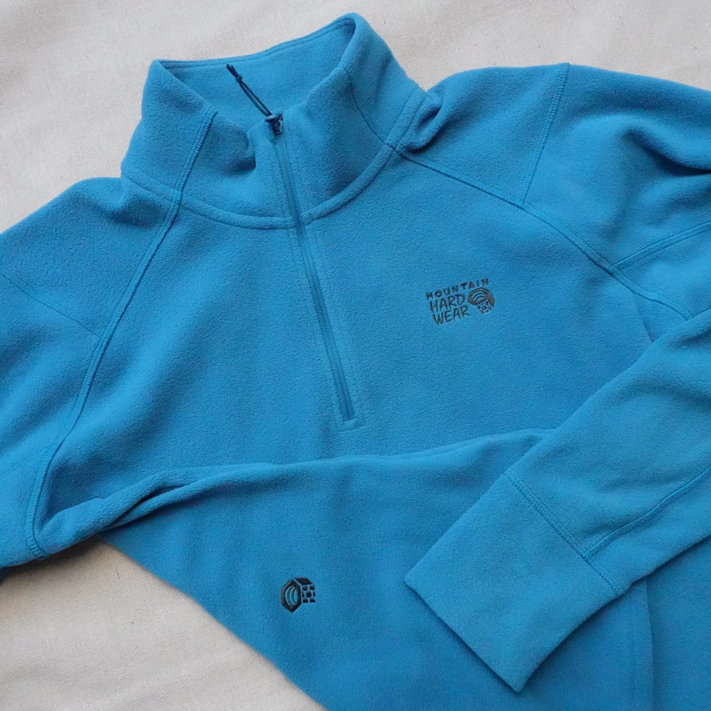 Mountain Hardwear Women's Blue 1/4 Zip Fleece - Size L