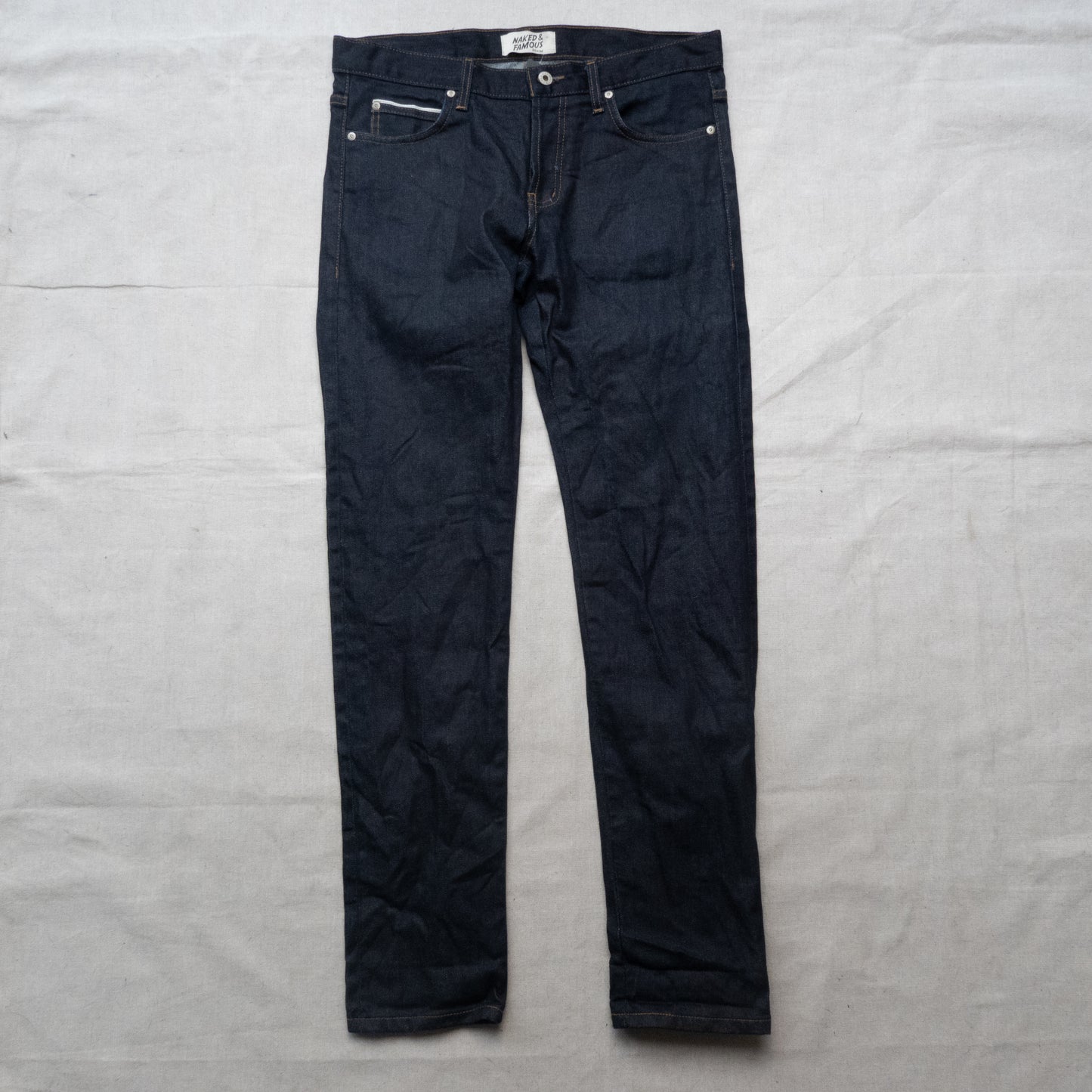 Naked & Famous Dark Wash Jeans - Size 34