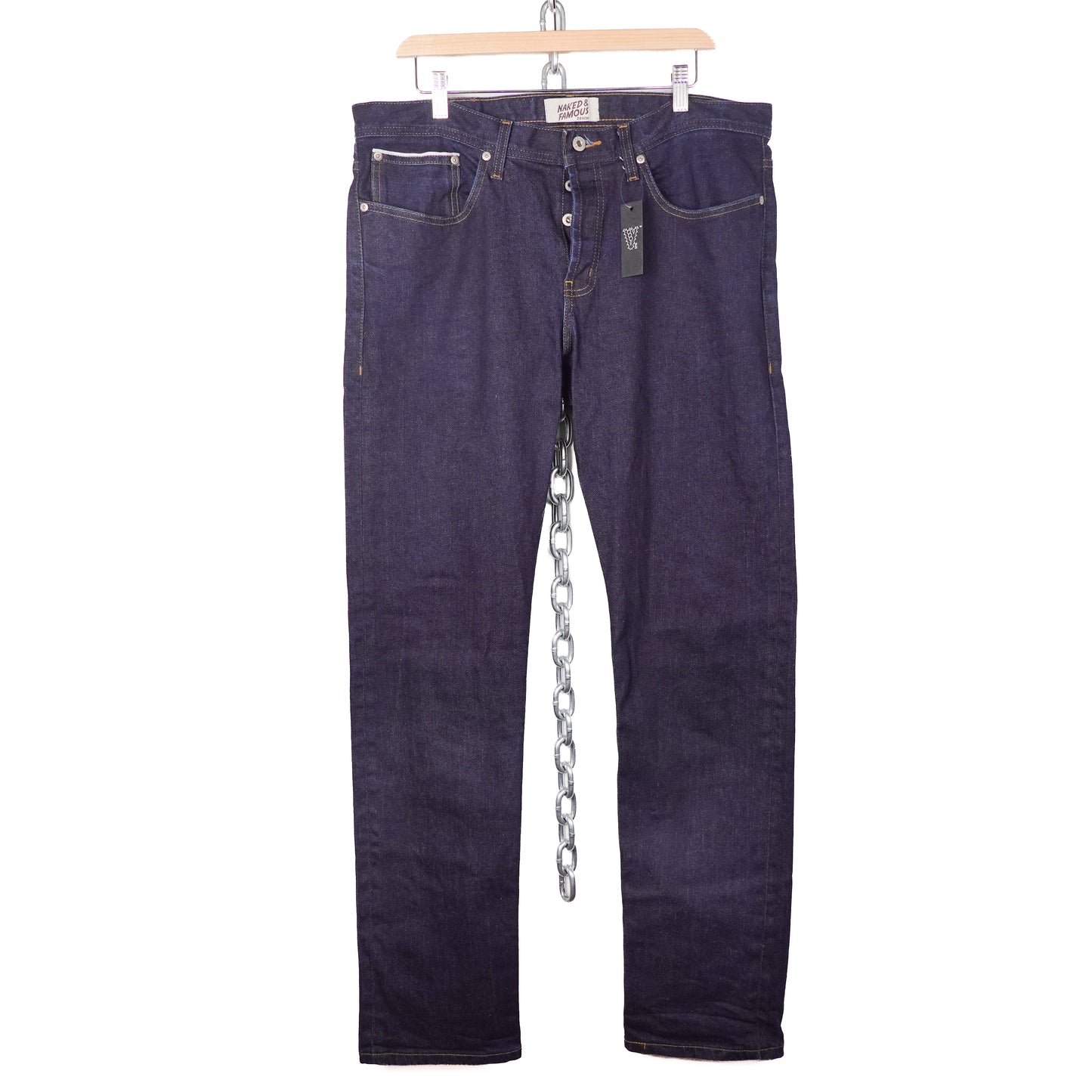 Naked & Famous Indigo Selvedge Pant - Size 36