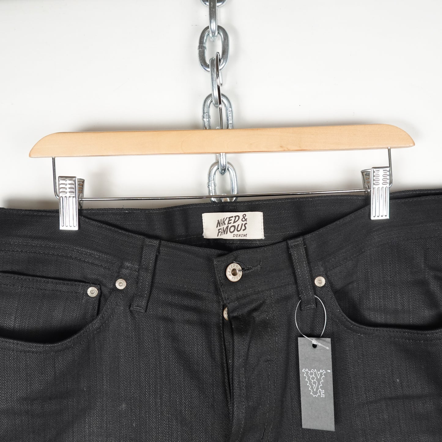 Naked & Famous Weird Guy Black Pant - Size 36
