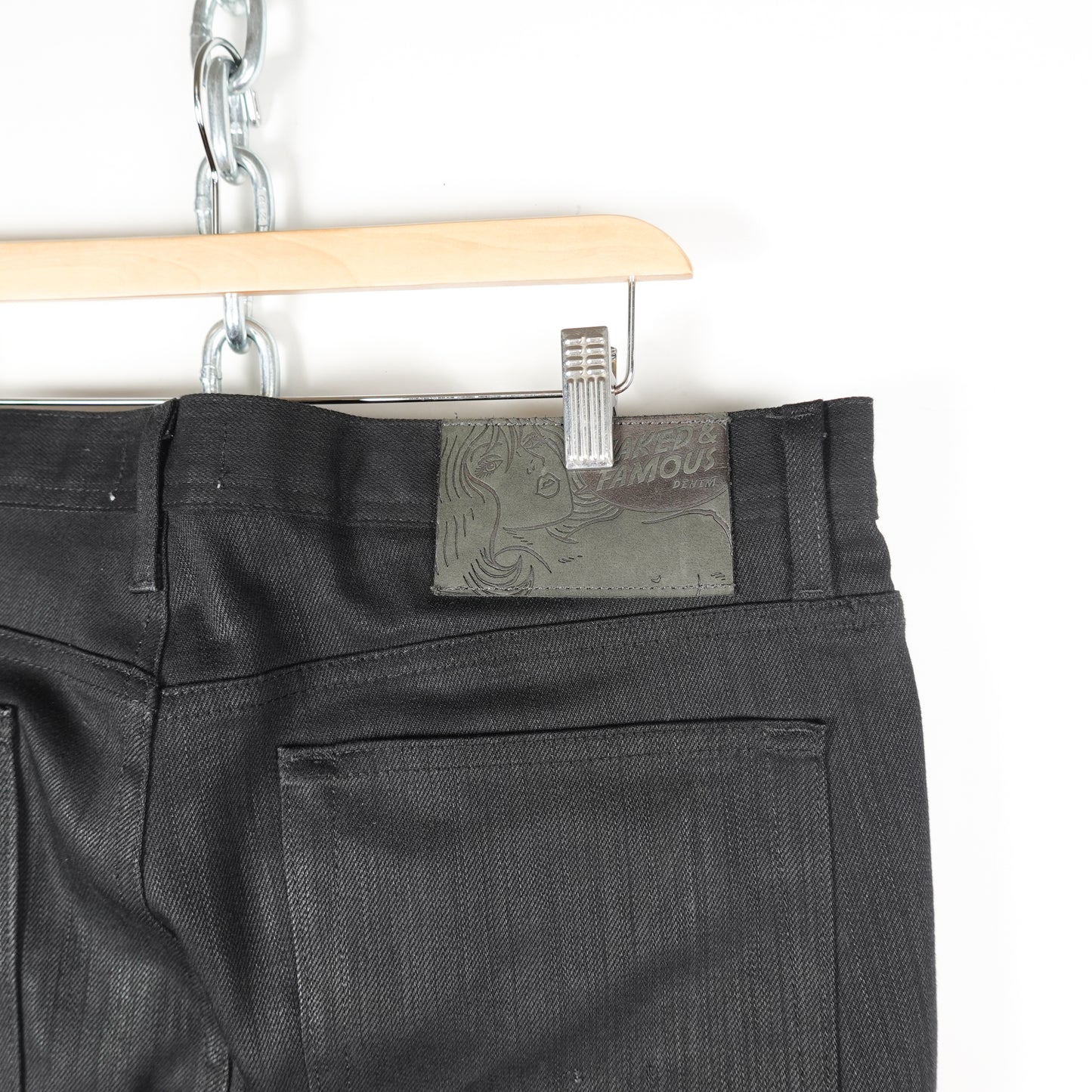 Naked & Famous Weird Guy Black Pant - Size 36