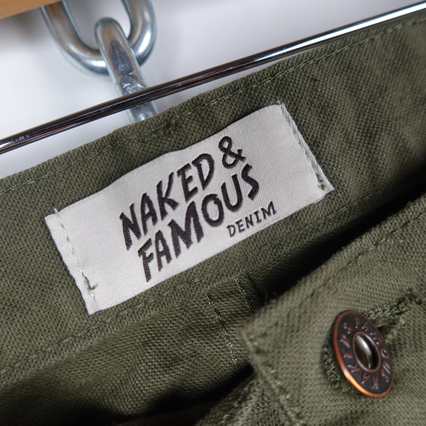 Naked & Famous Super Guy Green Selvedge Denim - Size 33