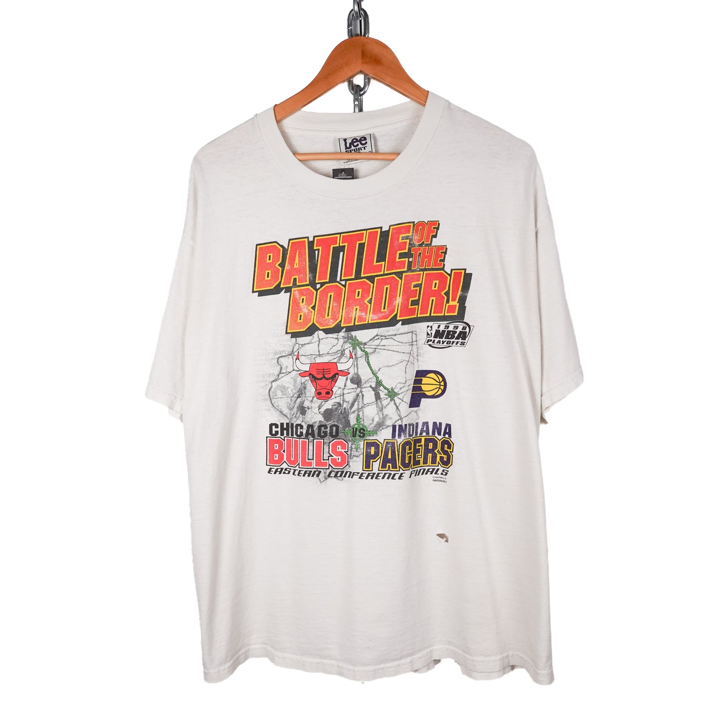 1998 NBA Playoffs Bulls Vs. Pacers Tee - Size XL
