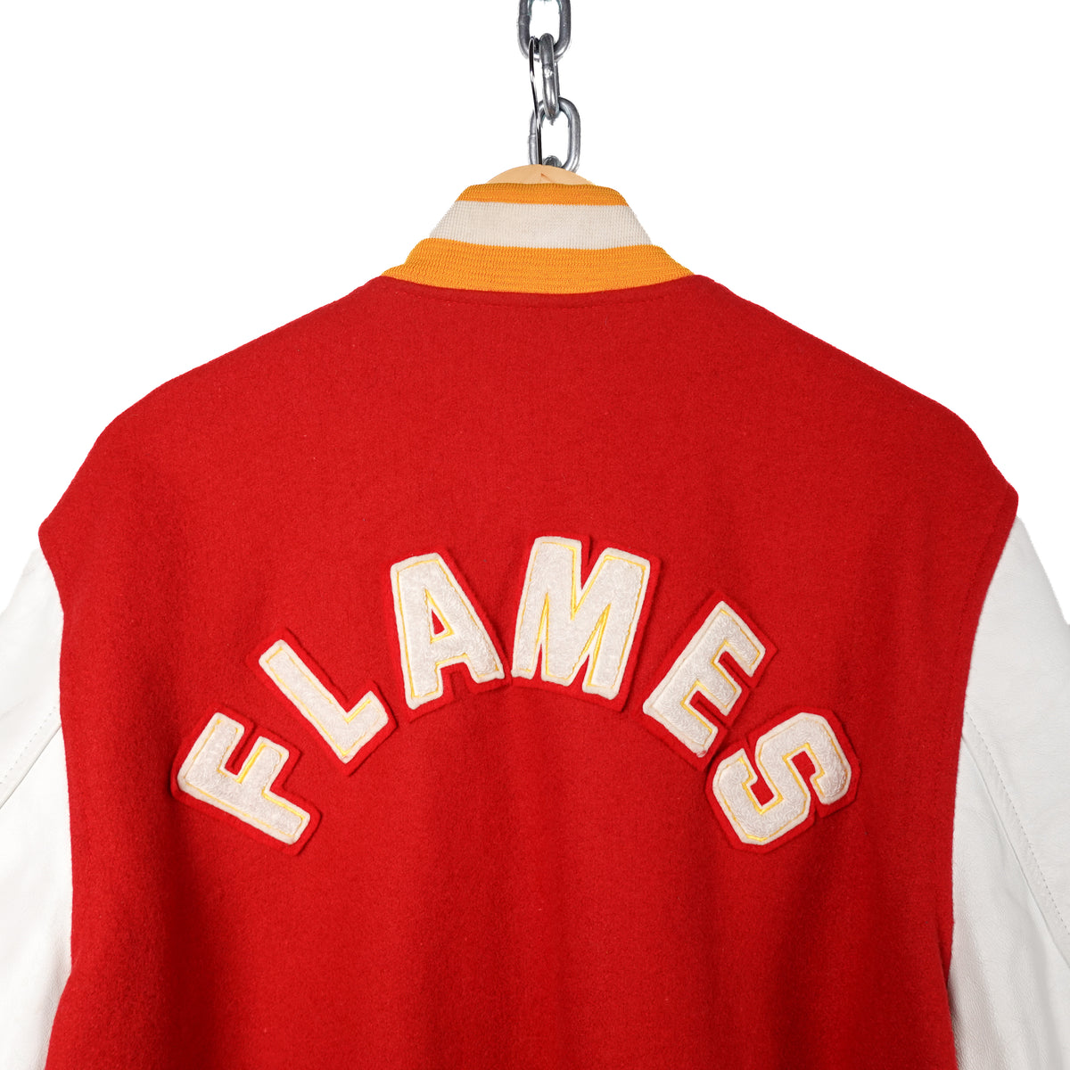 Vintage Flames Varsity Jacket - Size L
