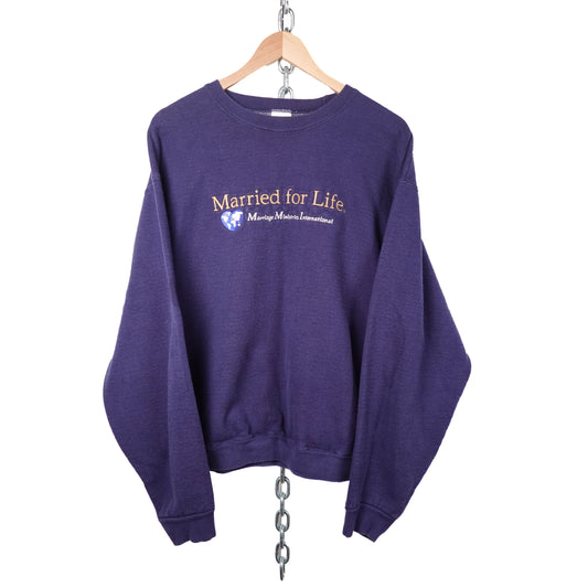 Vintage Married For Life Crewneck - Size L
