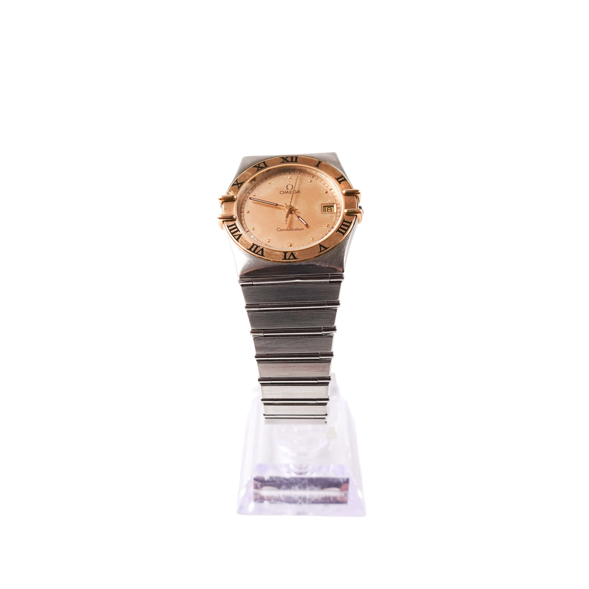 1980s Omega Constellation Two-Tone Roman Numeral Quartz Watch