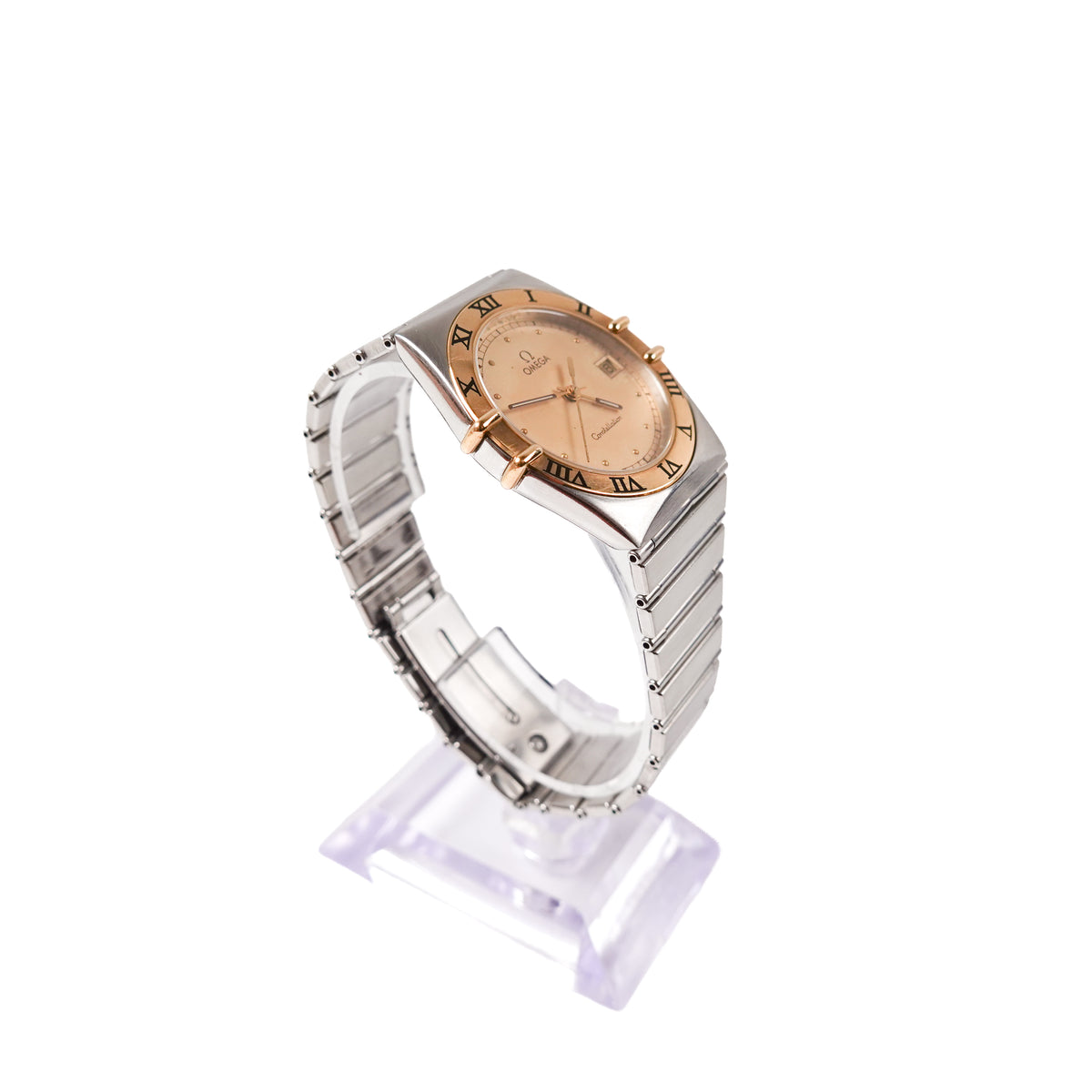 1980s Omega Constellation Two-Tone Roman Numeral Quartz Watch