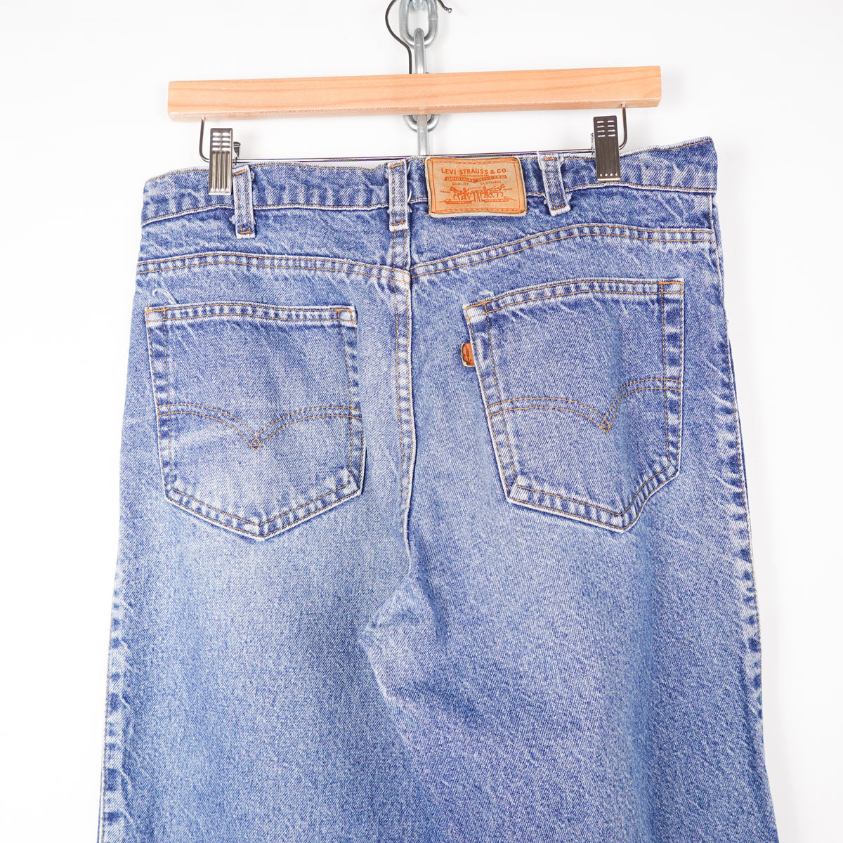 Levi's Leather Tab Blue Jeans - Size 32