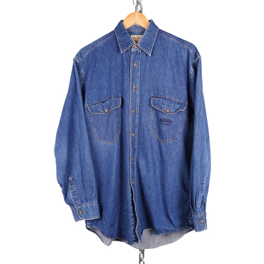 Vintage Hugo Boss Denim Button Up - Size M