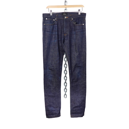 APC Indigo Denim Selvedge Jeans - Size 30