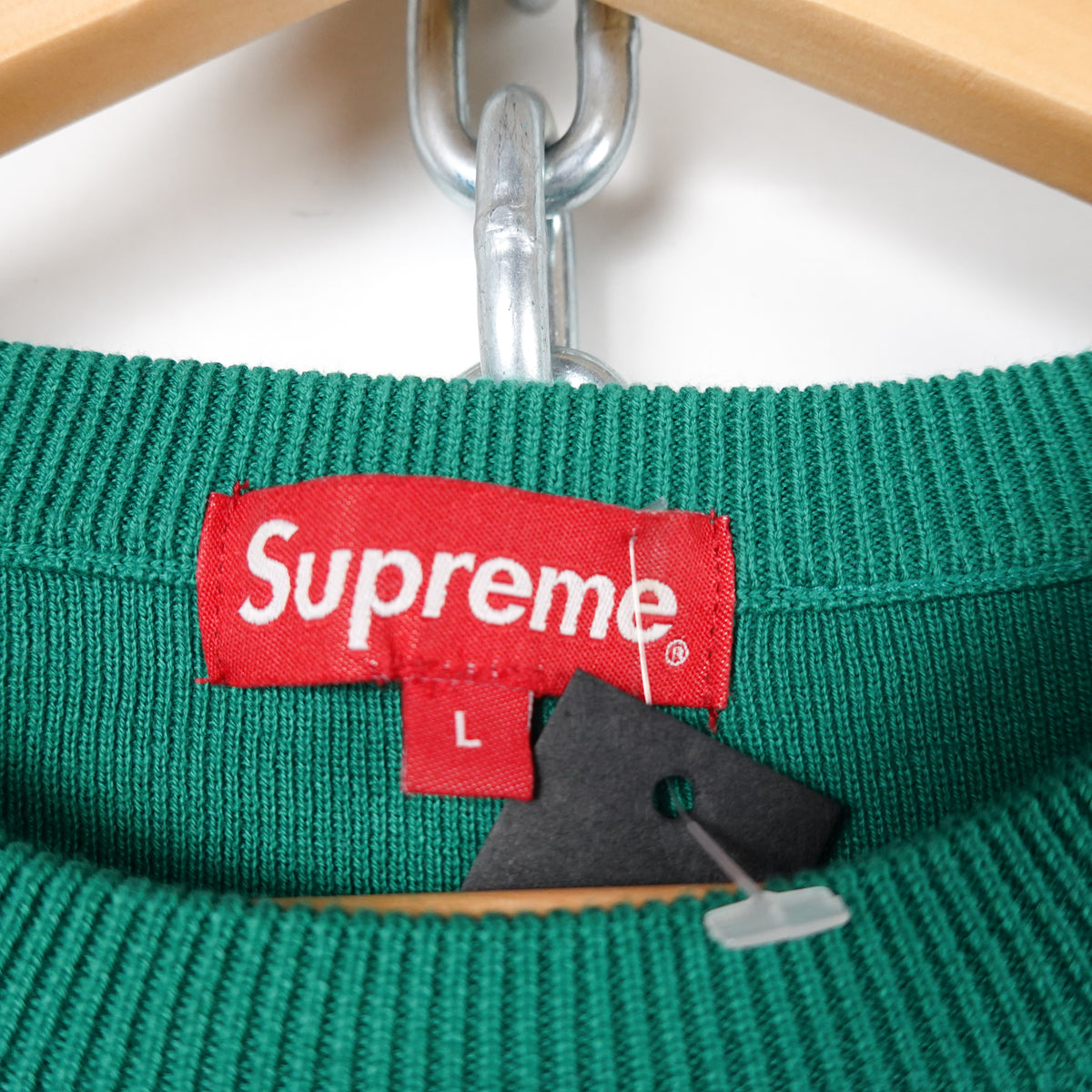 SS18 Supreme Checkered Panel Knit - Size L