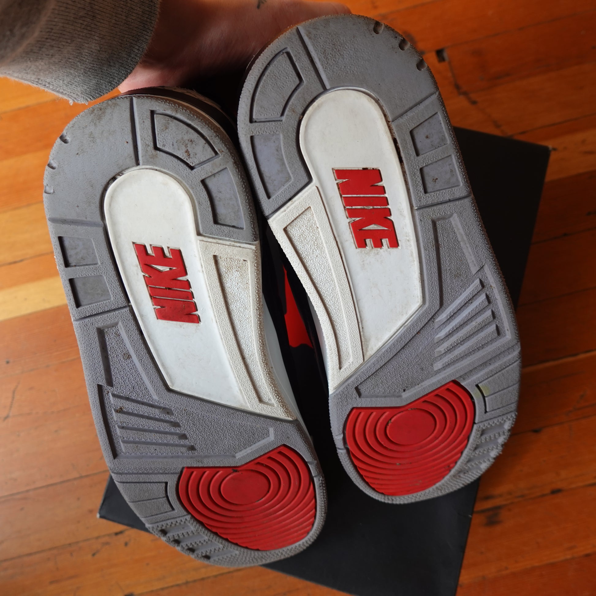 Nike Jordan 3 Black Cement - Size 12 Photo Of Soles