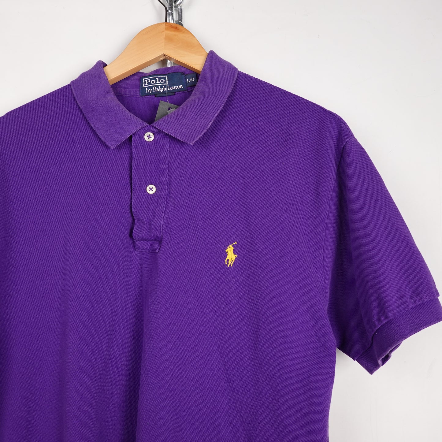 Vintage Polo RL Purple Polo Shirt - Size L