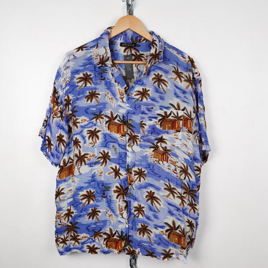Vintage Rayon Hawaii S/S Button up - Size L