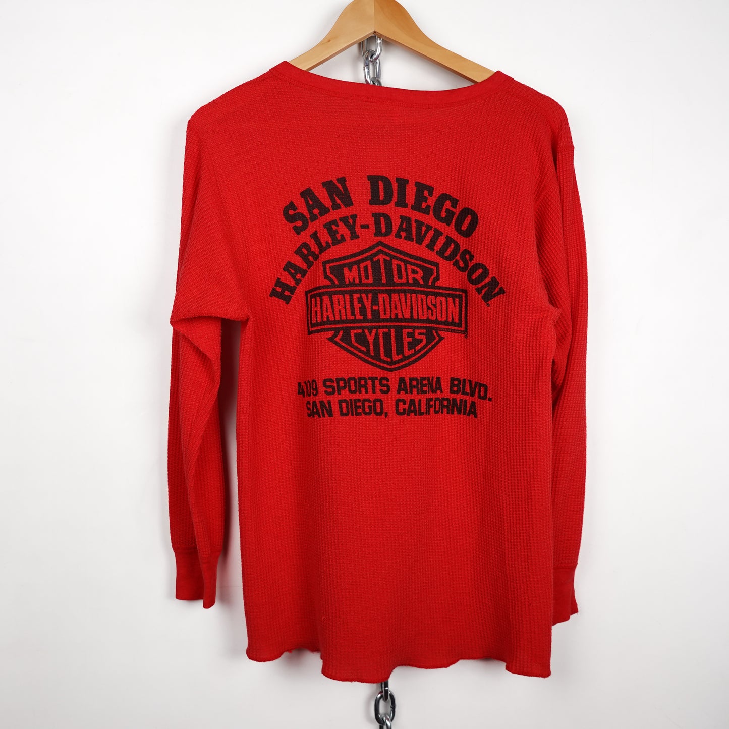 1980s Harley Davidson Red Thermal LS - Size XL