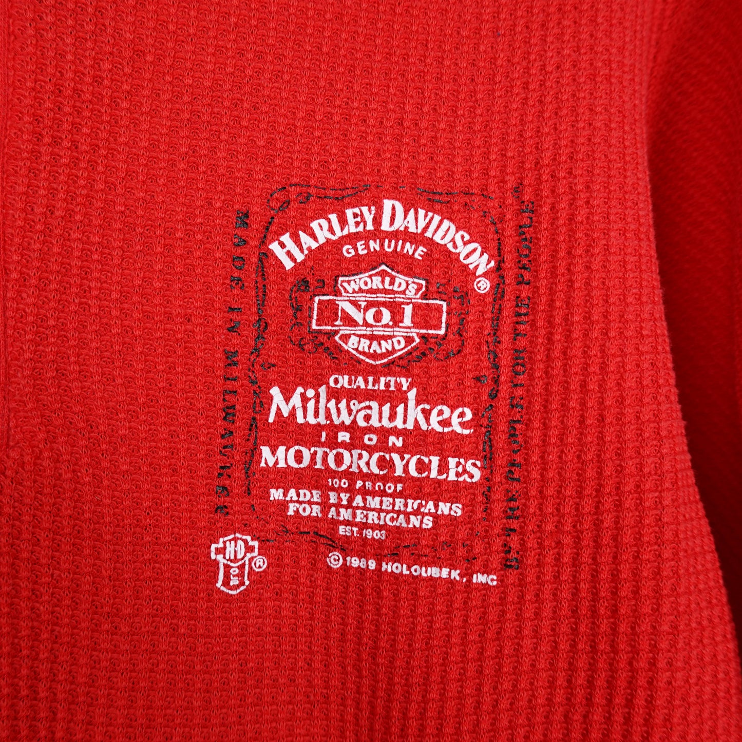 1980s Harley Davidson Red Thermal LS - Size XL