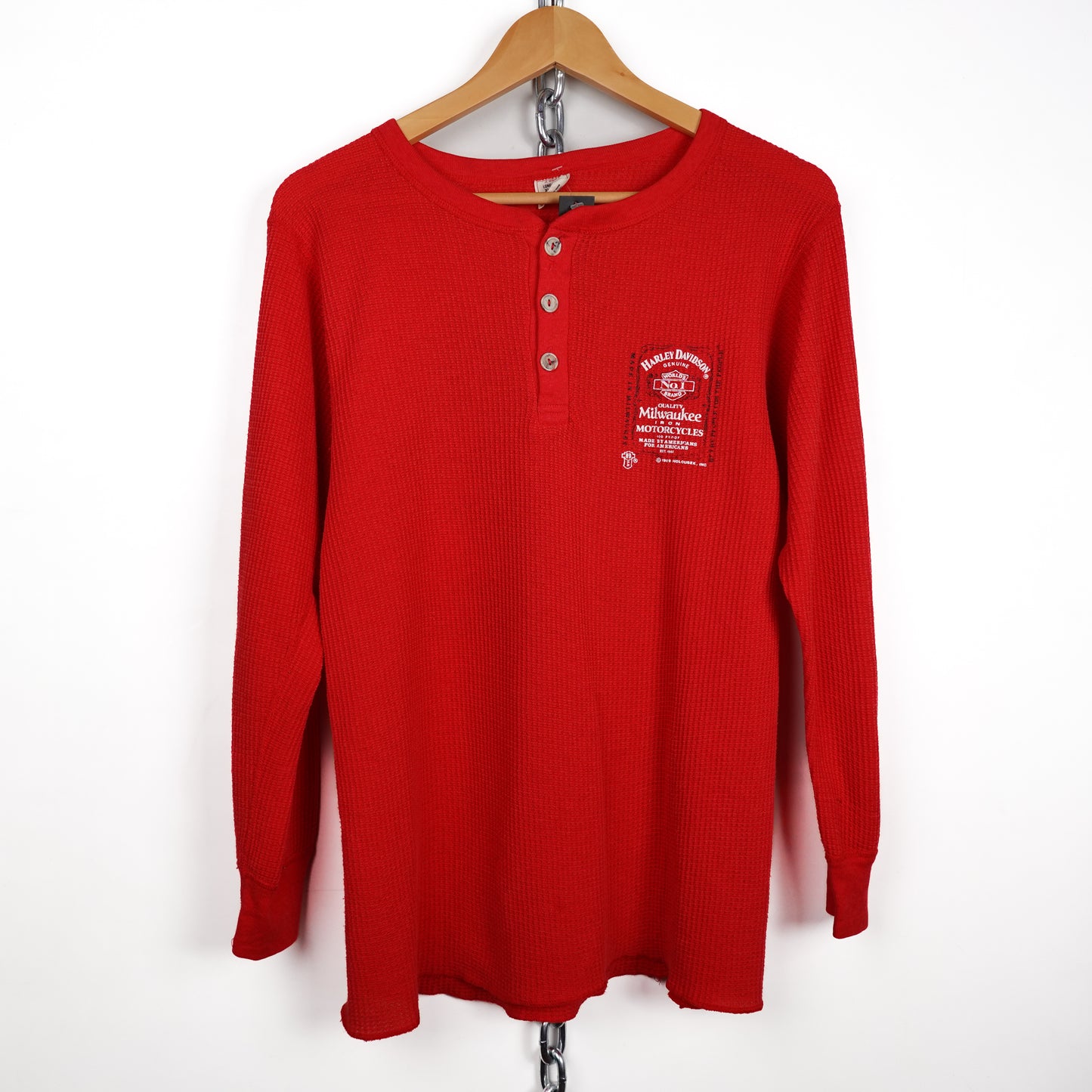 1980s Harley Davidson Red Thermal LS - Size XL