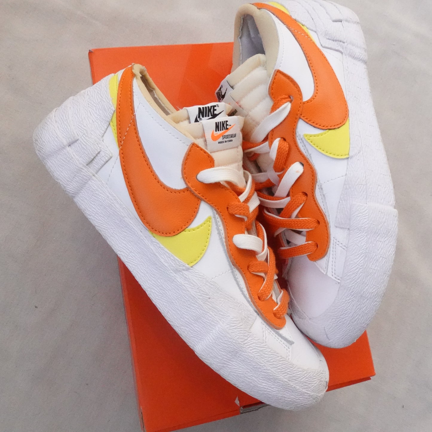 Nike Blazer Sacai White Magma - Size 9