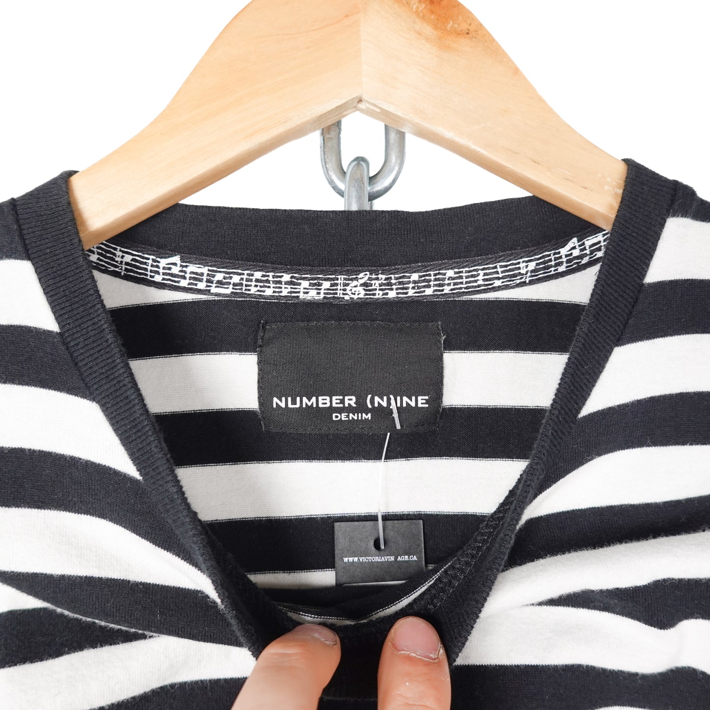 Number (N)ine Striped Tee - Size M
