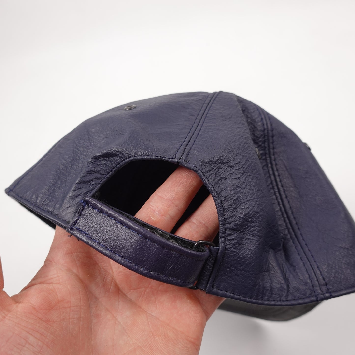 Vintage Oakley Leather Navy Hat