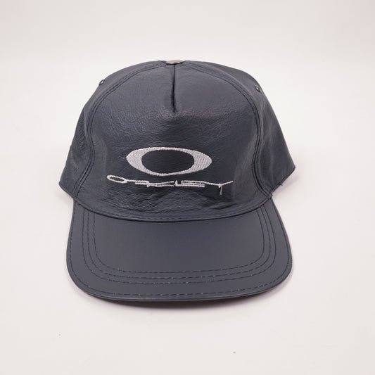 Vintage Oakley Leather Navy Hat