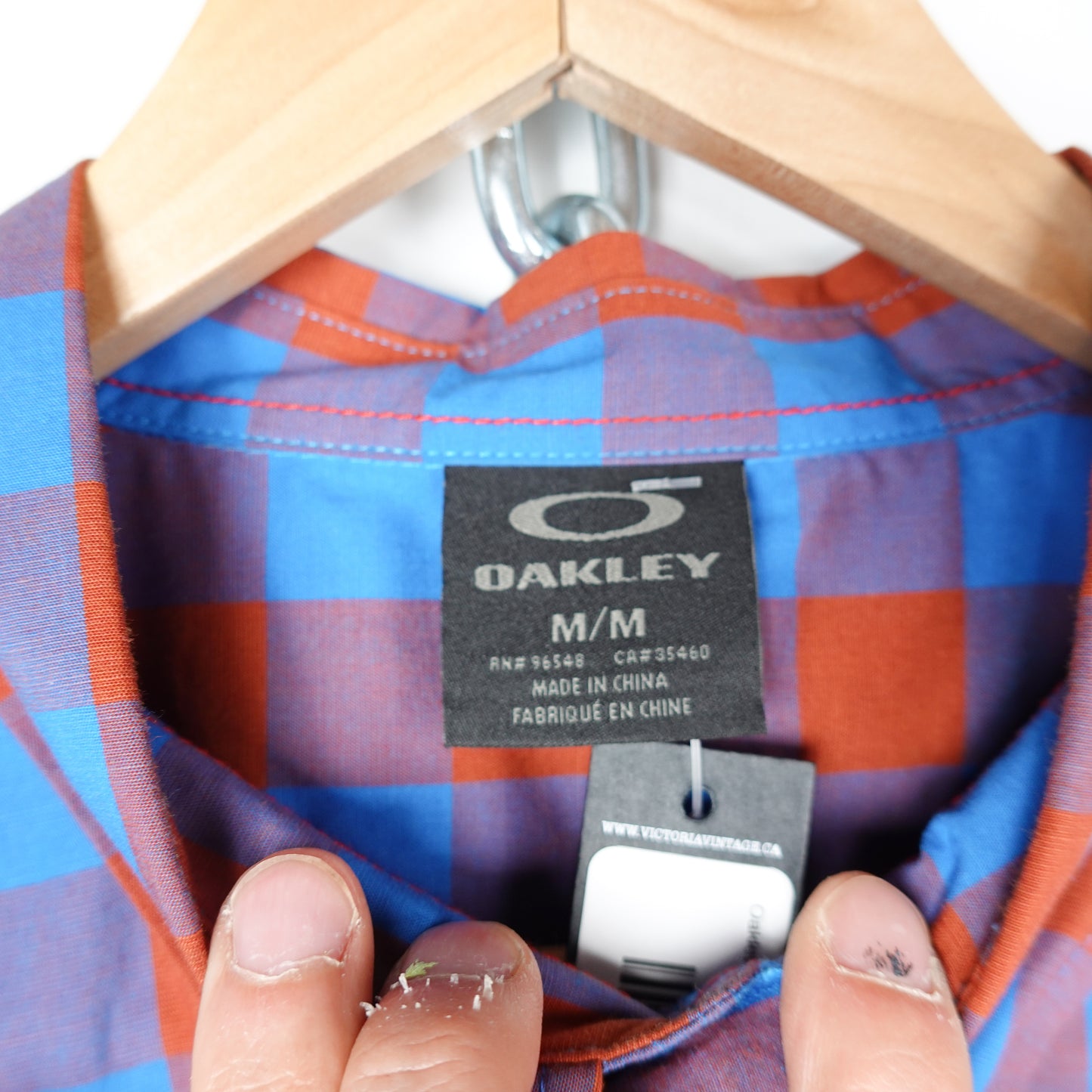Oakley Plaid Button Up - Size M