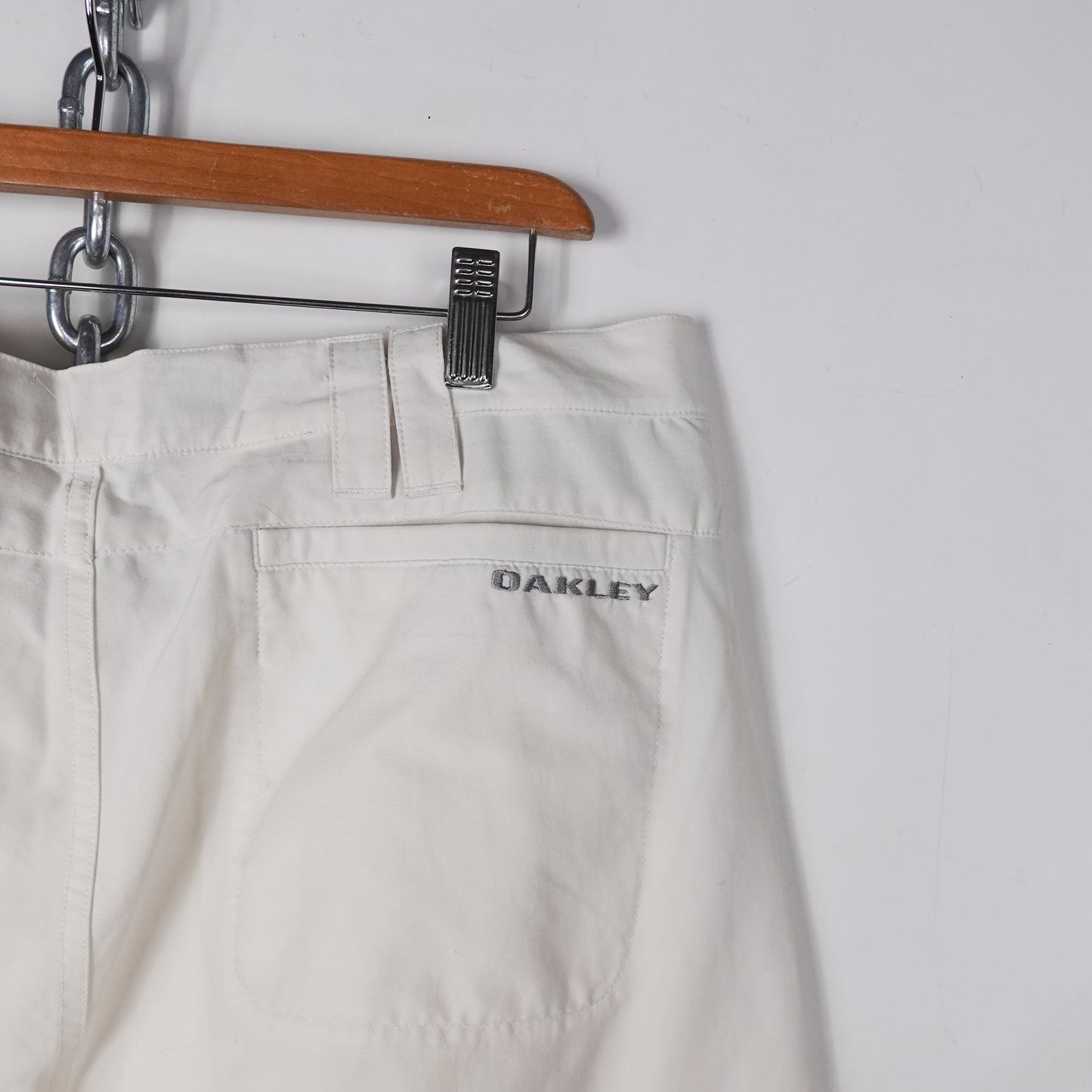 Y2K Oakley White Light Shorts - Size 36