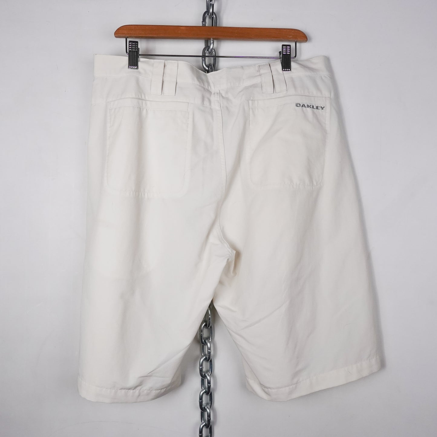 Y2K Oakley White Light Shorts - Size 36