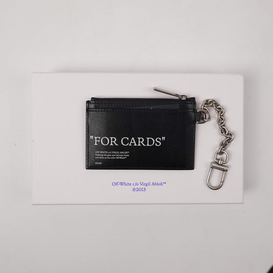 Off-White Chain Card Holder
