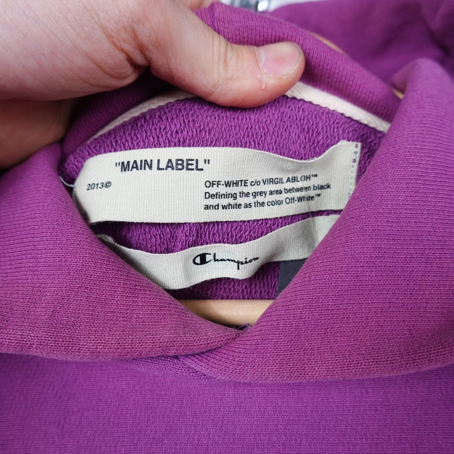 Off-White Champion Hoodie - Size L