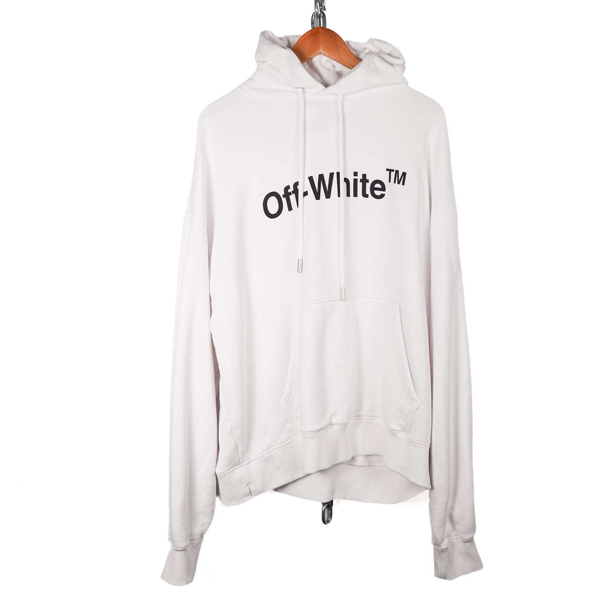 Off White Logo Hoodie - Size L