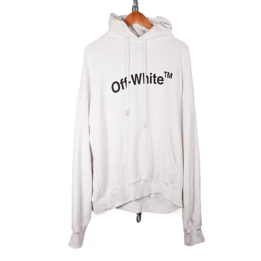 Off White Logo Hoodie - Size L
