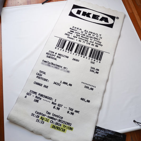 Virgil Ikea Receipt Rug