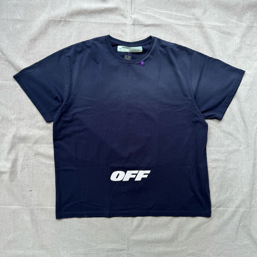 Off-White Tee Faded Blue - Size XXL