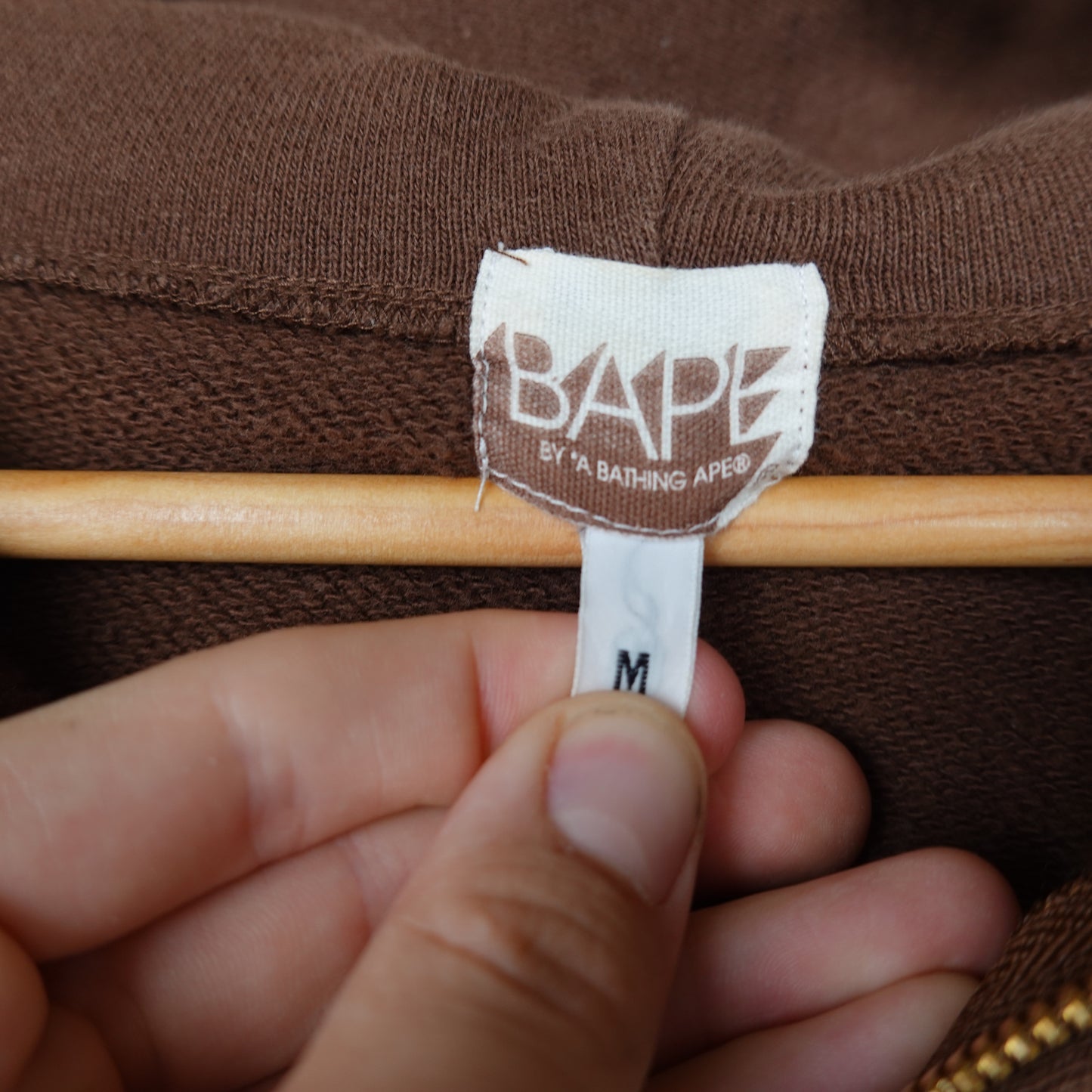 OG Bape Skull And Bones Full Zip Hoodie - Size M