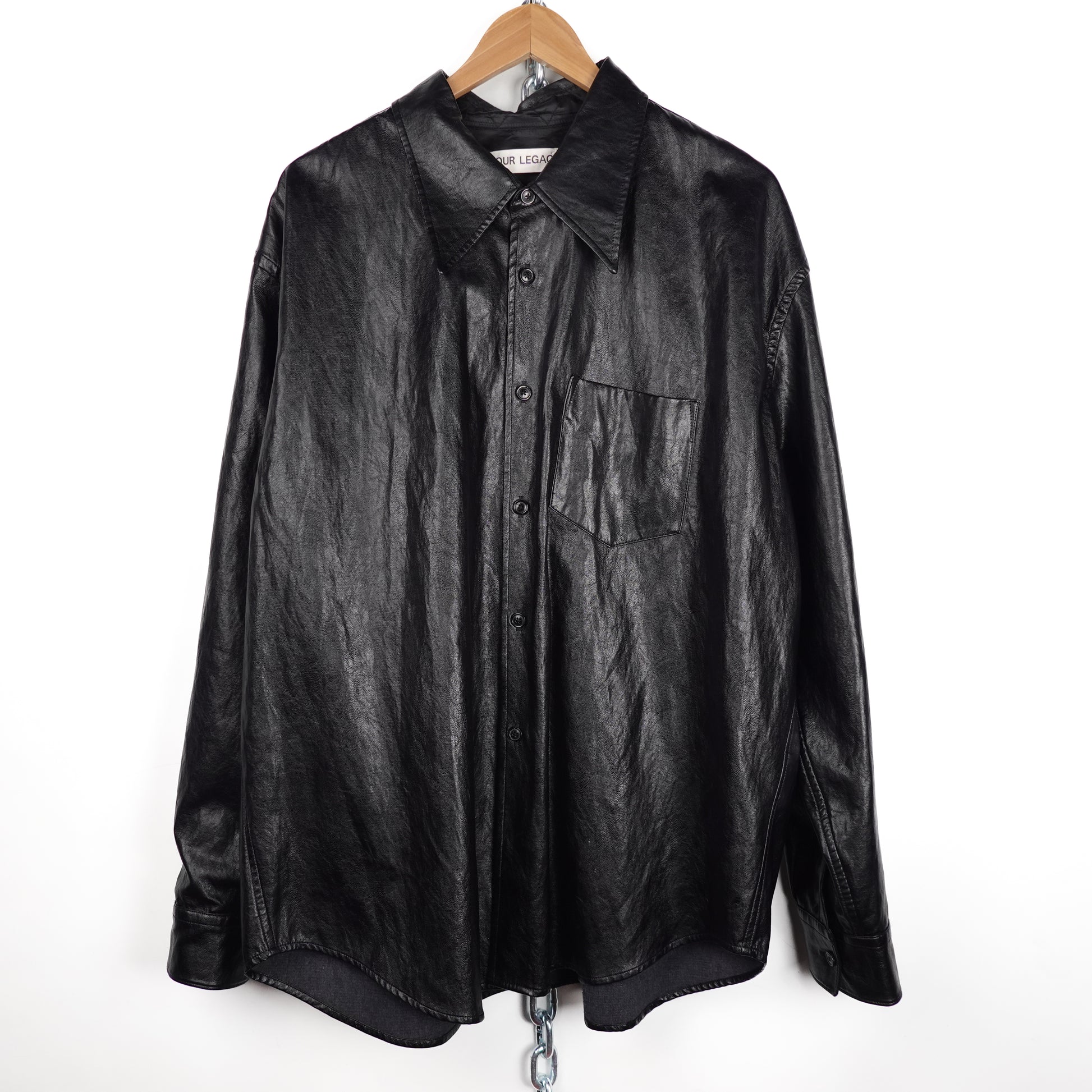Our Legacy Coco 70s Leather Shirt Size 54 