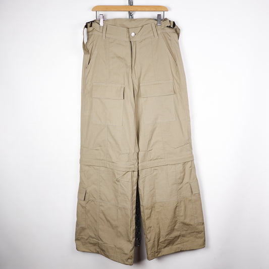 Baggy Convertible Cargo Pants - Size 32