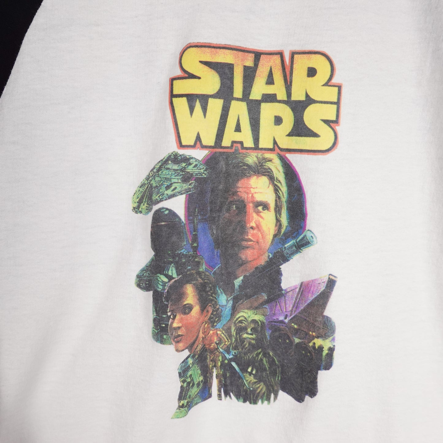 1990s Star Wars Raglan Tee - Size S