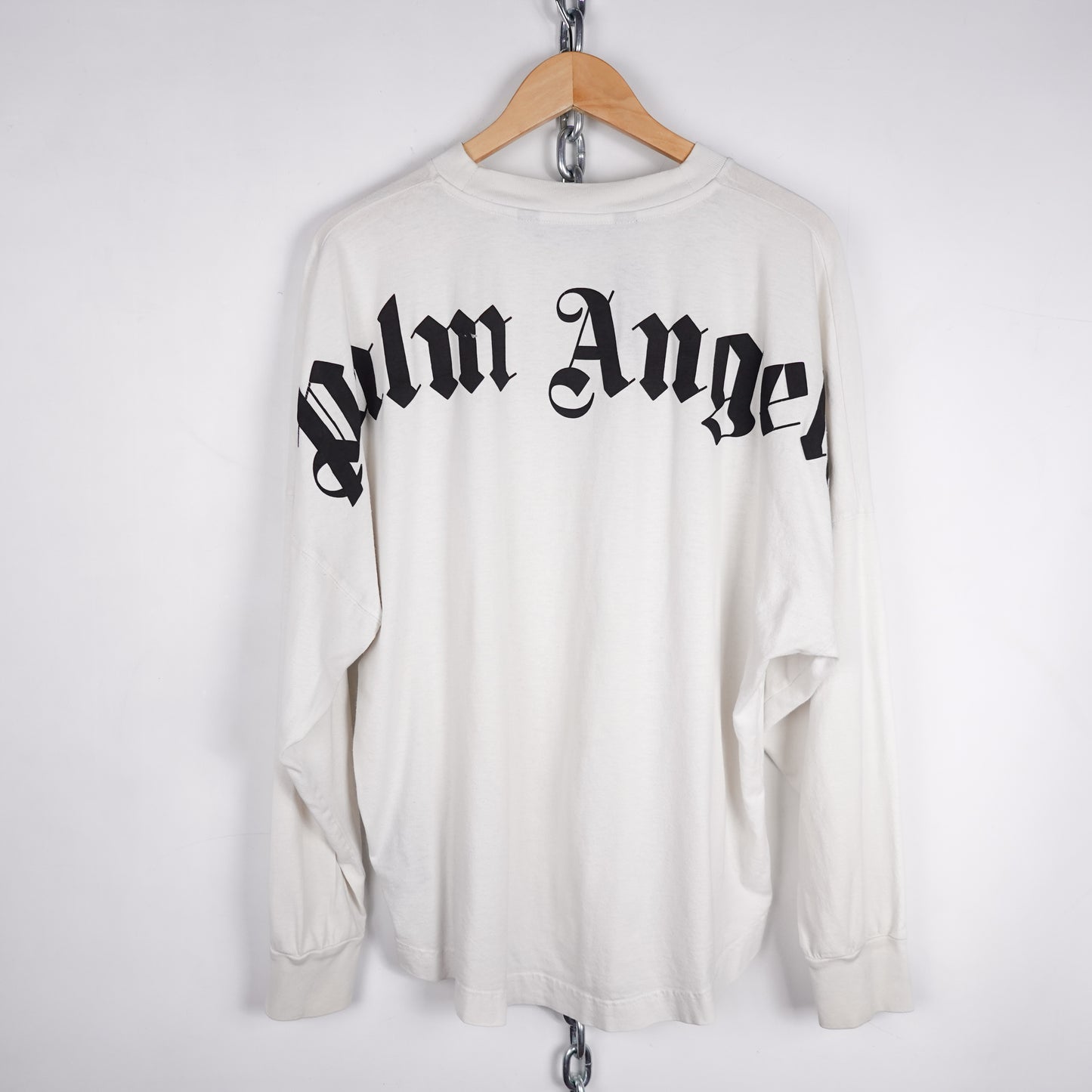 Palm Angels White Longsleeve Tee - Size M