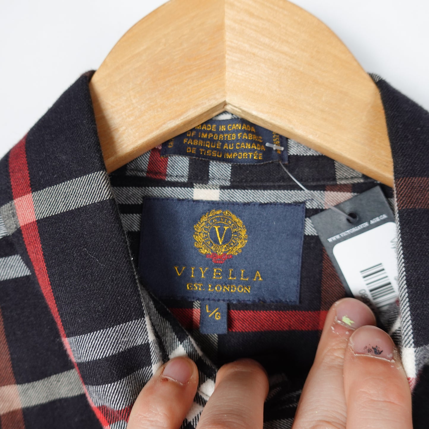 Viyella Button Up Shirt - Size L