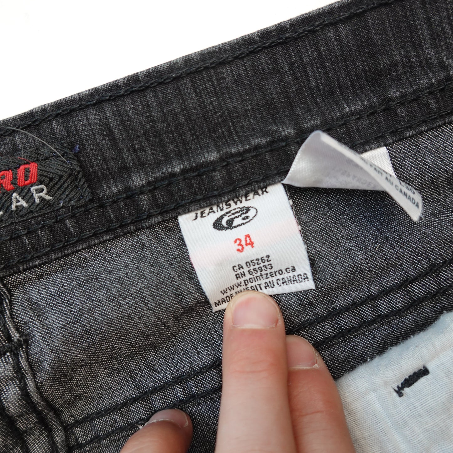 Vintage Point Zero Black Denim - Size 32