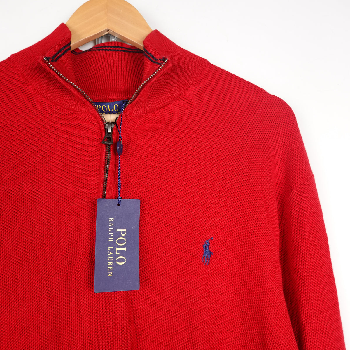 Polo RL Knit 1/4 Zip - Size XL