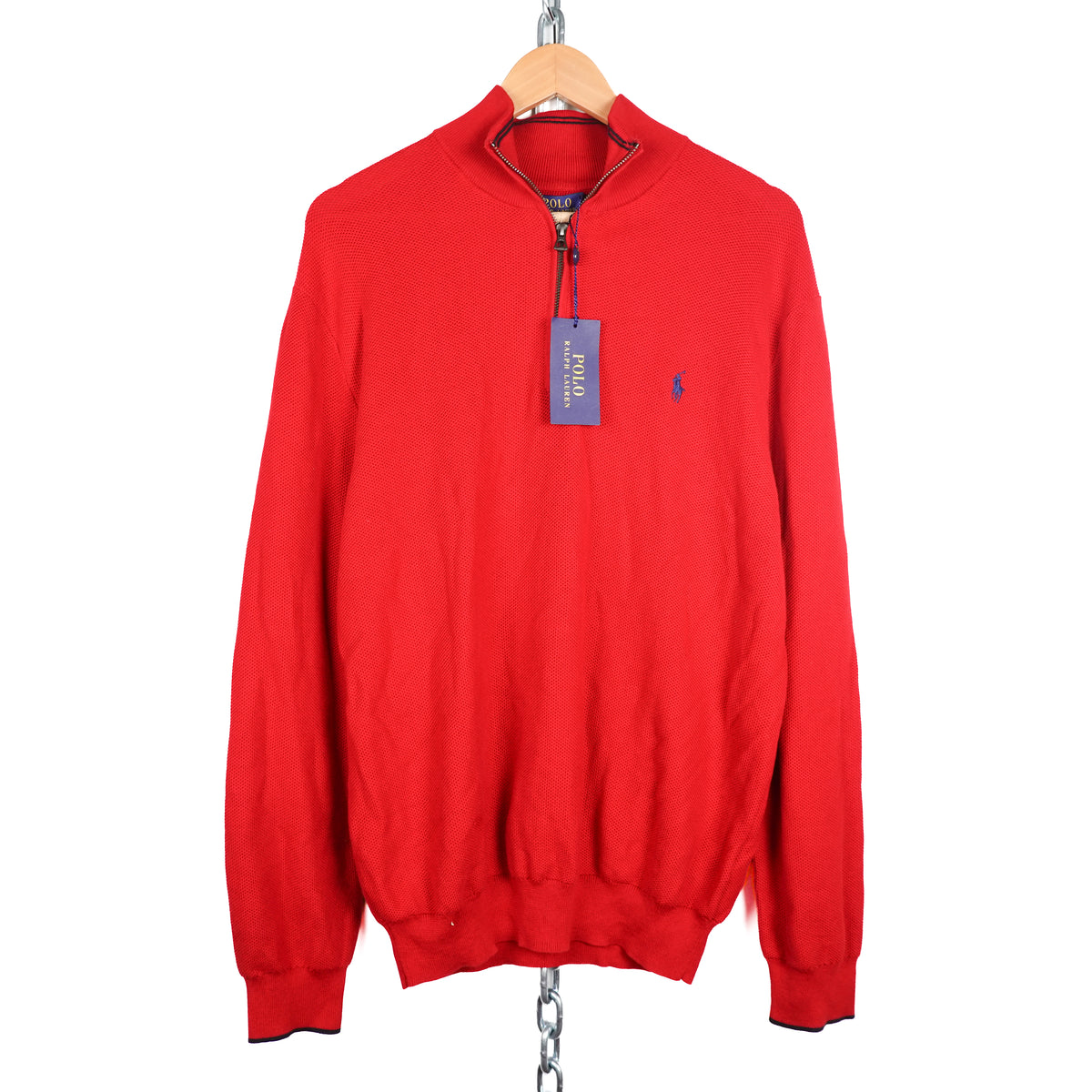 Polo RL Knit 1/4 Zip - Size XL