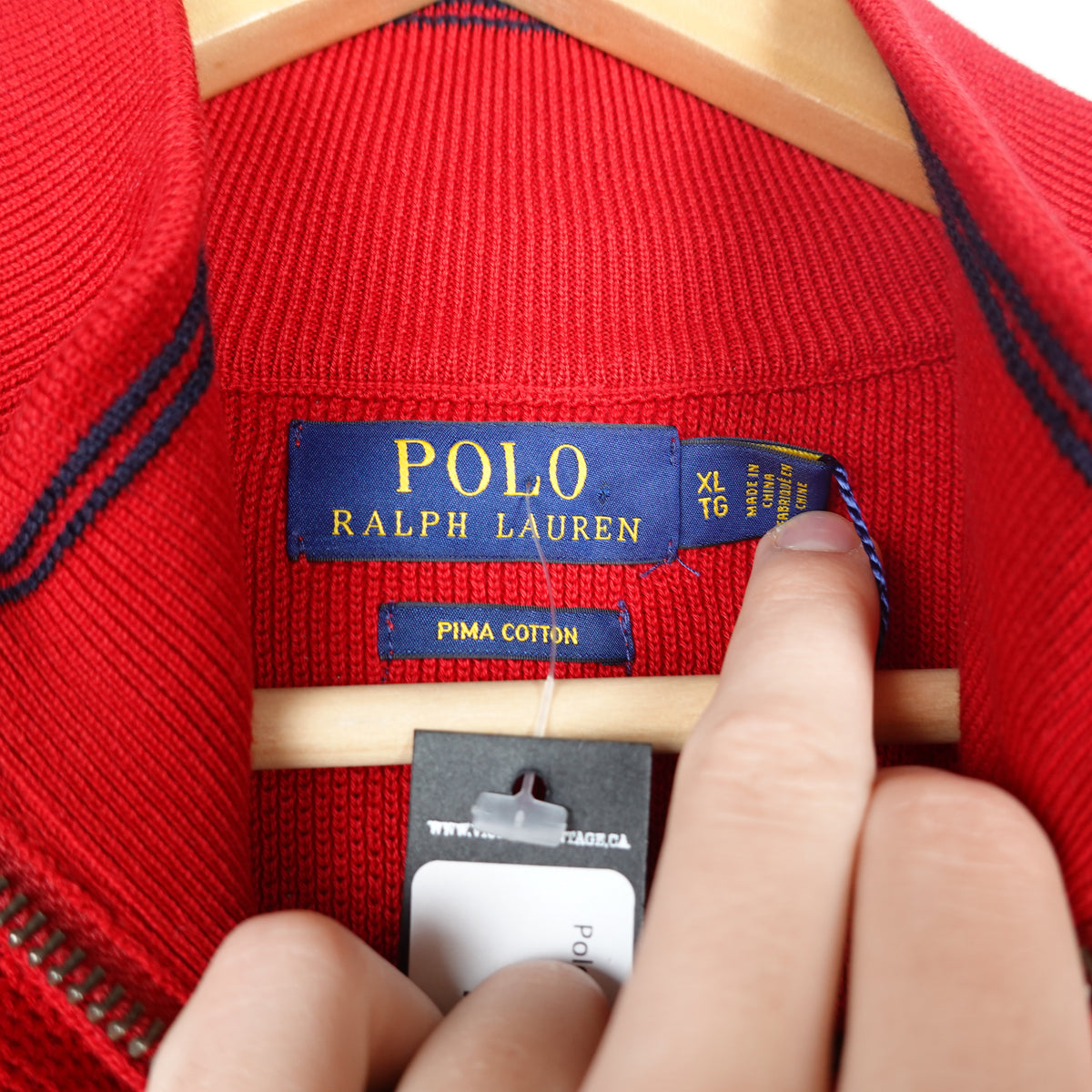 Polo RL Knit 1/4 Zip - Size XL