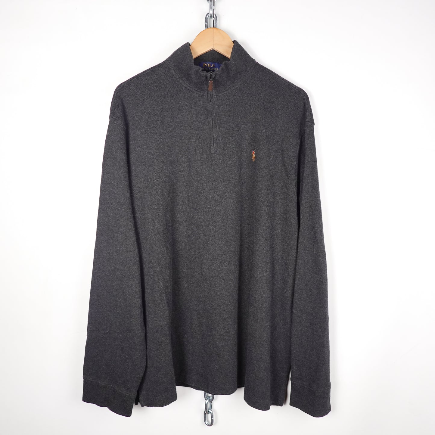 Polo RL Grey 1/4 Zip - Size XXL