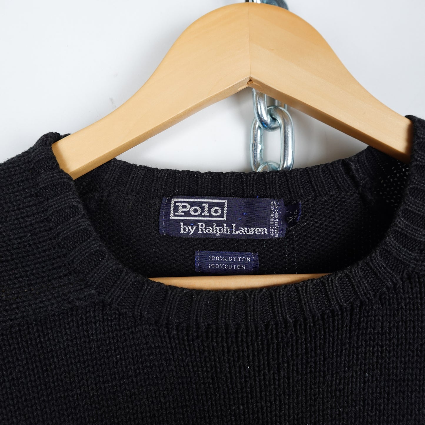 Polo Ralph Lauren Black Knit - Size XL