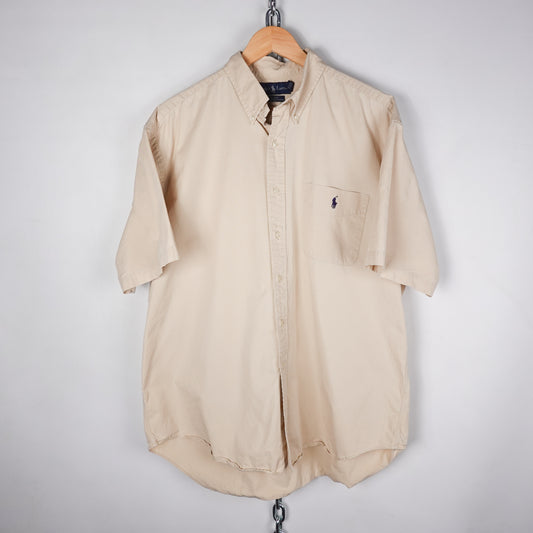 Polo RL Beige SS Button Up - Size XL