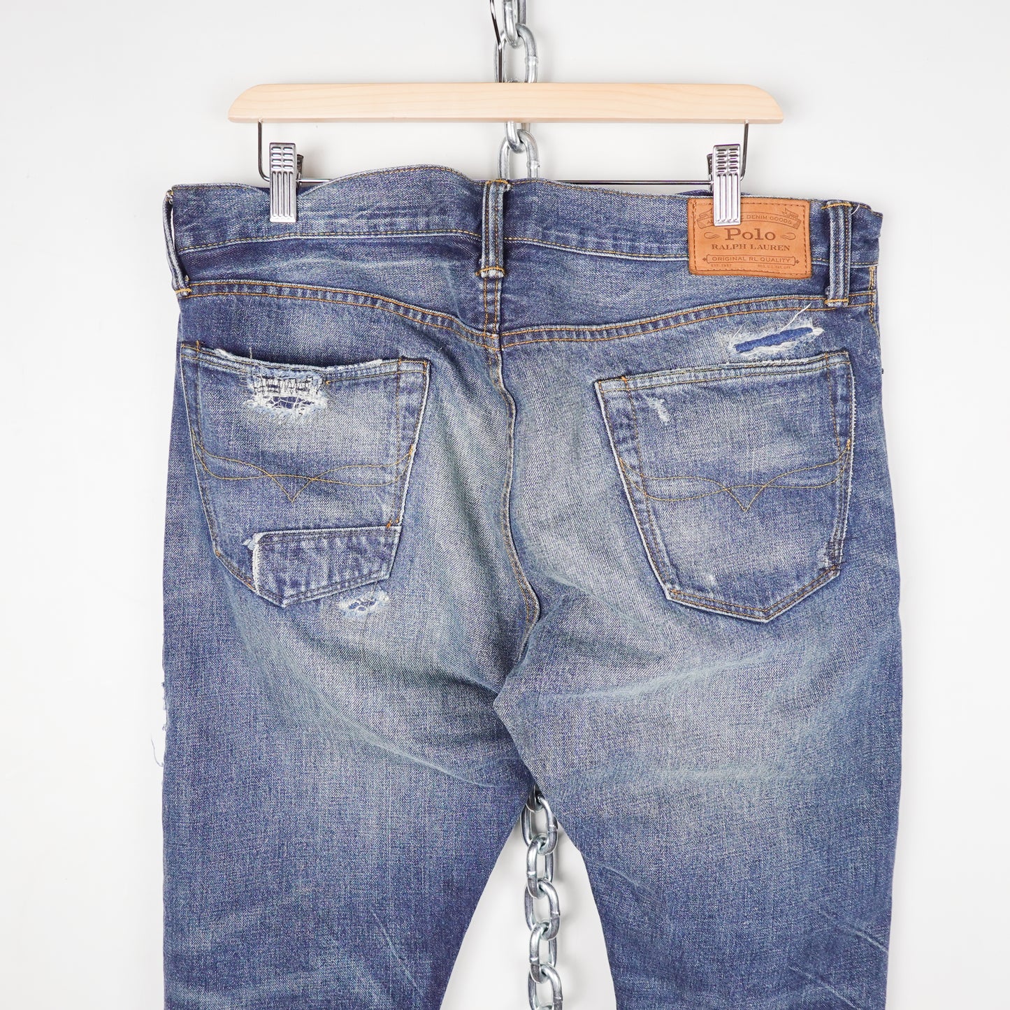 Polo RL Repair Denim Pants - Size 34