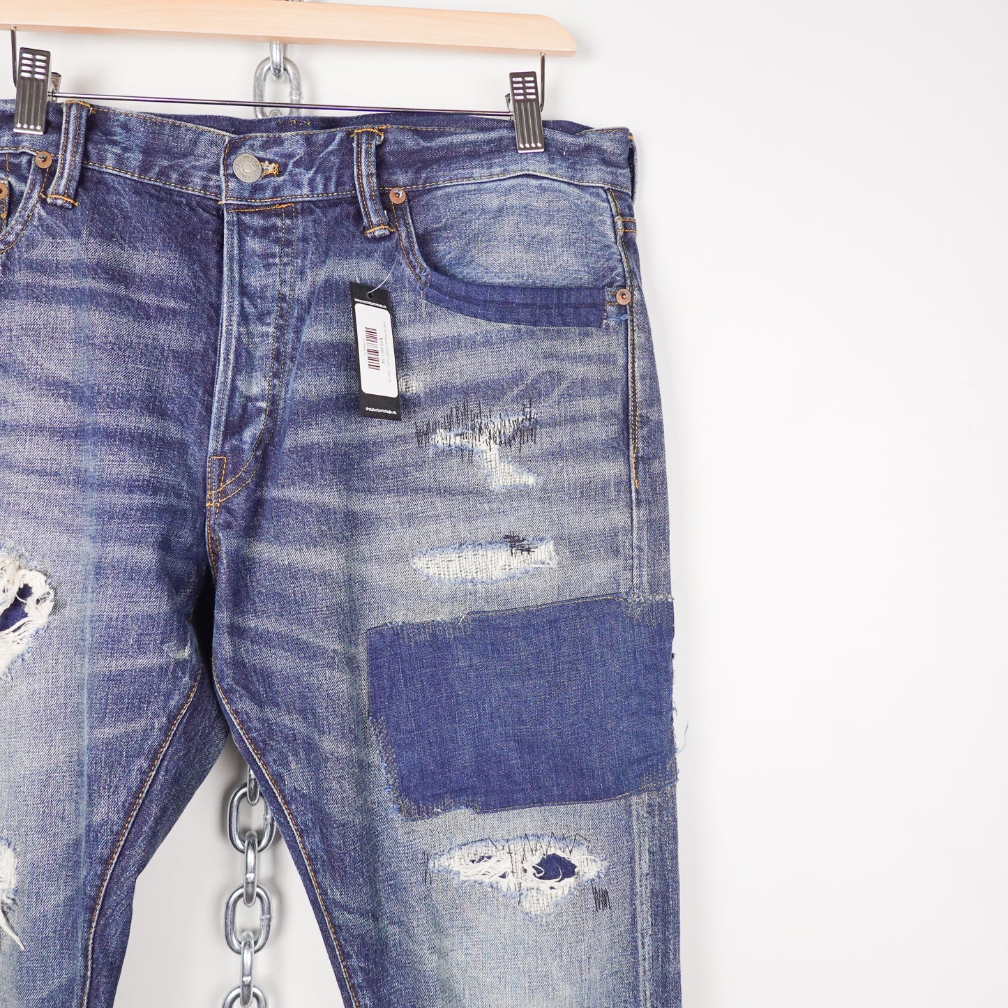 Polo RL Repair Denim Pants - Size 34